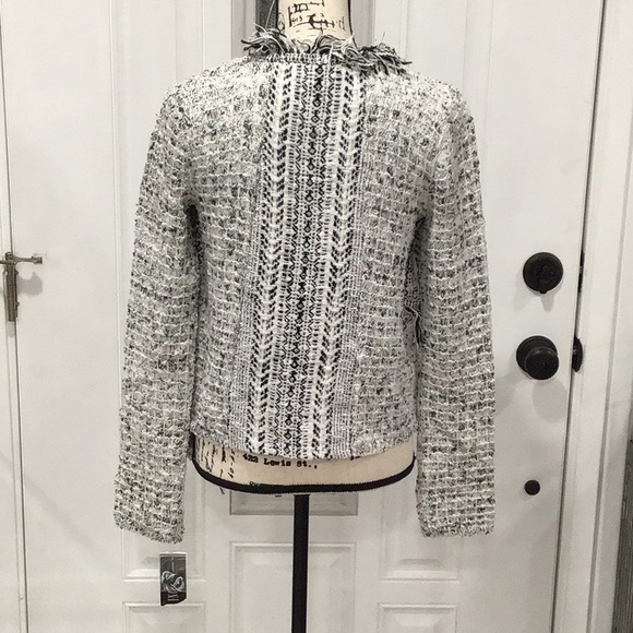 🆕 INC Tweed Blazer Open Front Long Sleeves - Picture 8 of 11